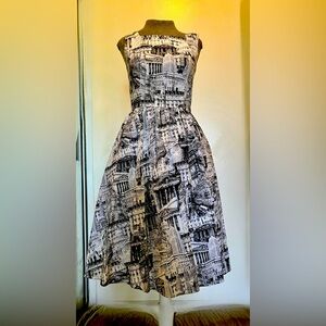 1950s inspired swing dress.